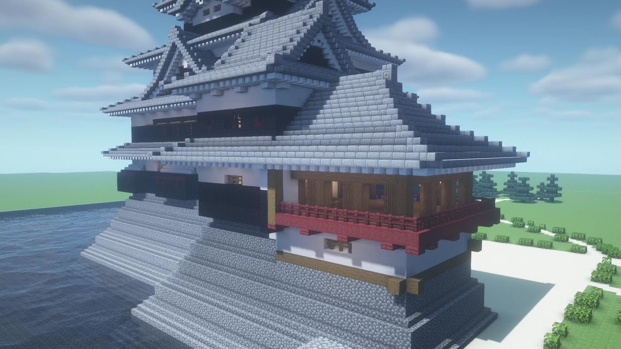 Minecraft: How to build a Japanese castle | Matsumoto Castle Part6