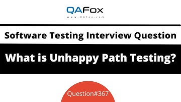 What is Unhappy Path Testing? (Software Testing Interview Question #367)