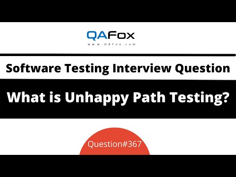 What is Unhappy Path Testing? (Software Testing Interview Question #367)