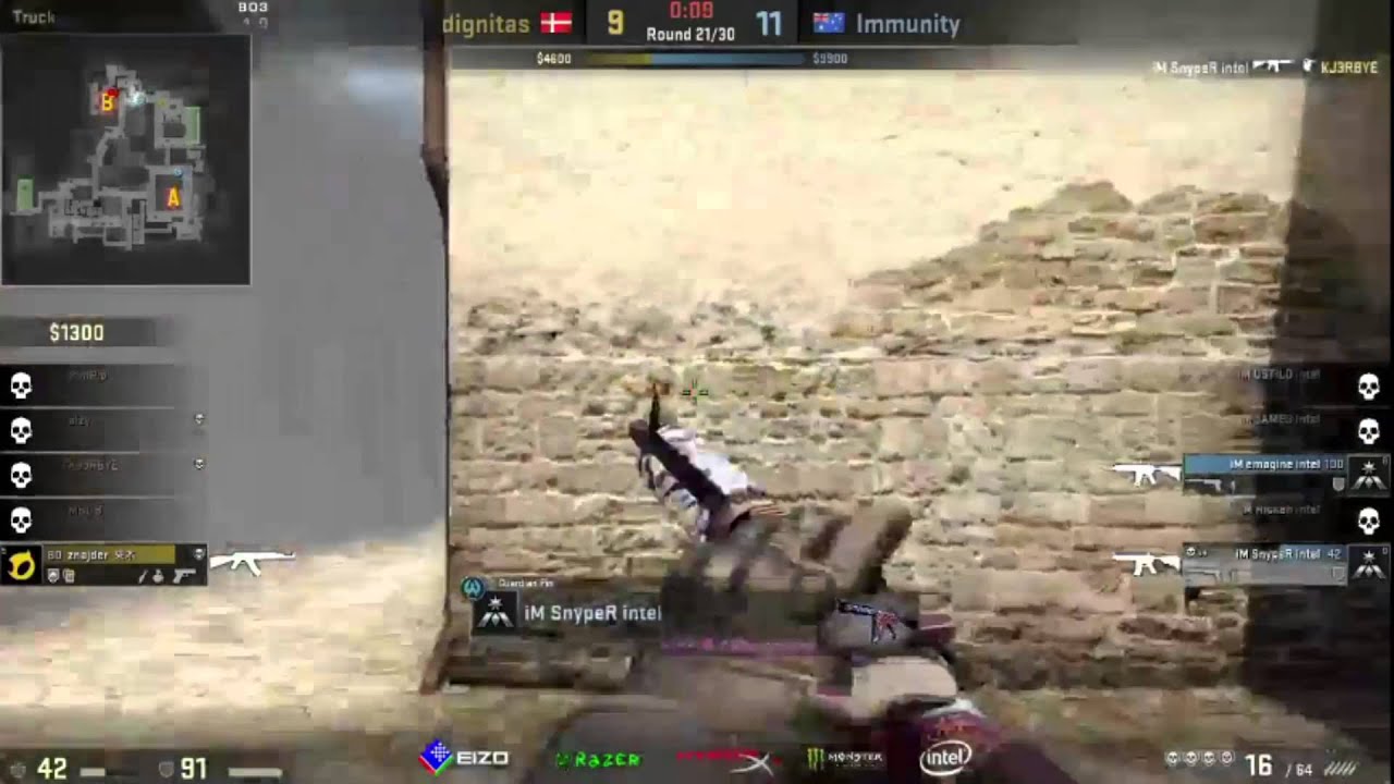CS:GO - SnypeR Double Barbeque With Molotov vs Dignitas - YouTube