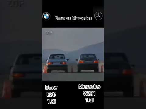 BMW 3 series e36 vs Mercedes Benz C Class W201#shorts #mercedes #bmw