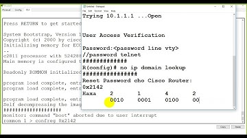 Lab 8  Reset Password for Cisco Router