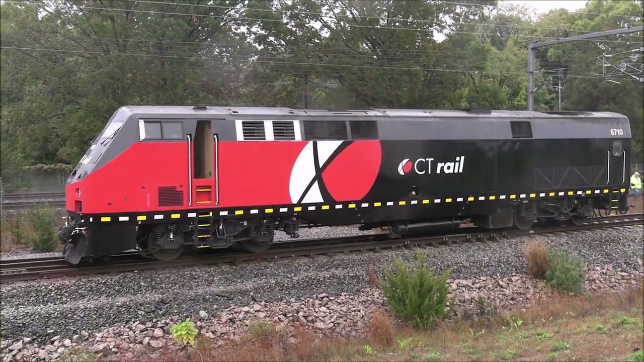 Rare visitor: CTRail comes to Davisville, RI - 10/14/2025
