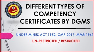 DIFFERENT TYPES OF COMPETENCY CERTIFICATE  BY BME DGMS || BOARD OF MINING EXAMINATION | MINING WORLD screenshot 4