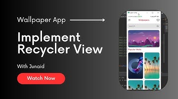 Implement Recycler View in Android Studio Java/Kotlin - Wallpaper App UI/UX design