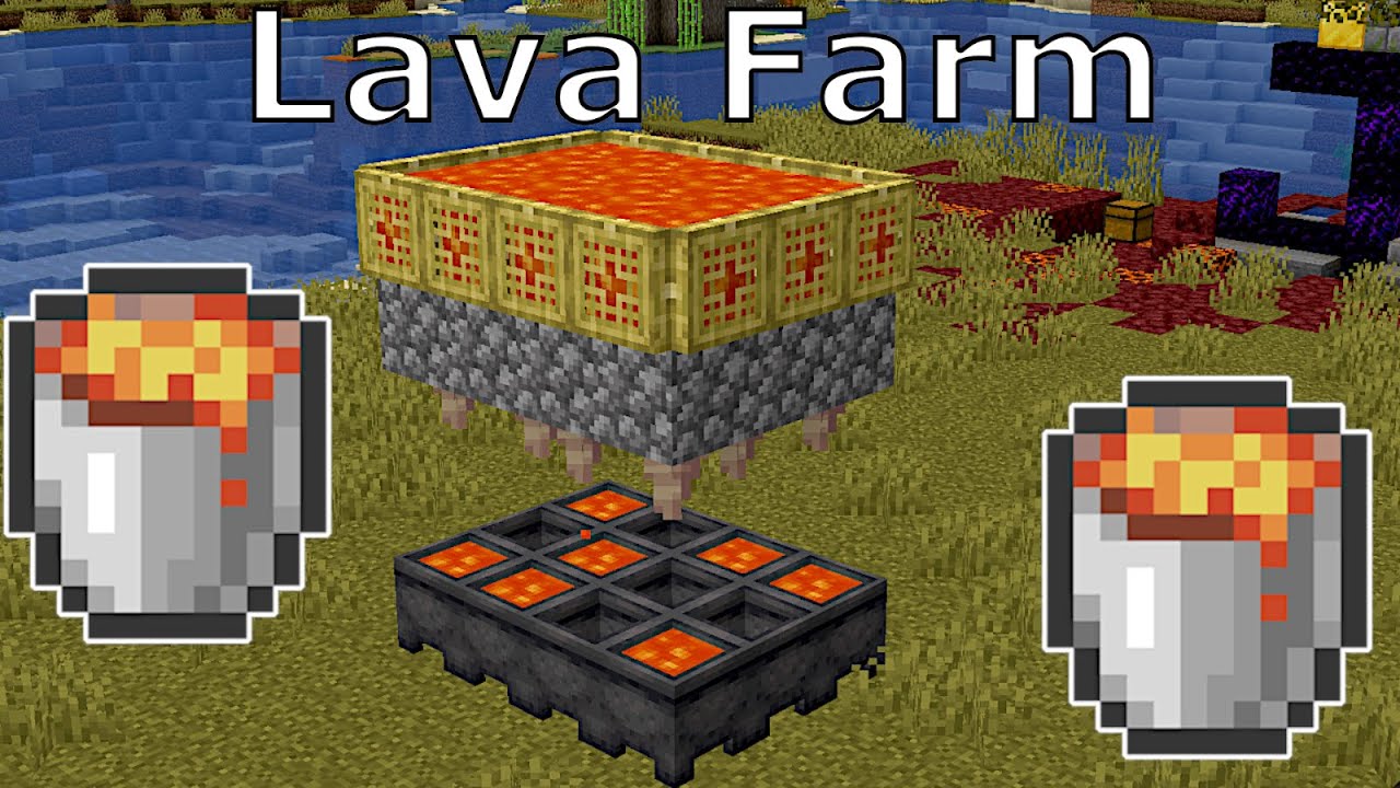 Ферма с ведрами лавы | Minecraft 1.21+