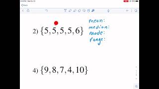 Math-Drills: mean, median, mode, and range