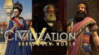 Ранний обзор Civilization 5 BRAVE NEW WORLD! Новые лидеры, новая культурная победа, торговые пути и многое другое!