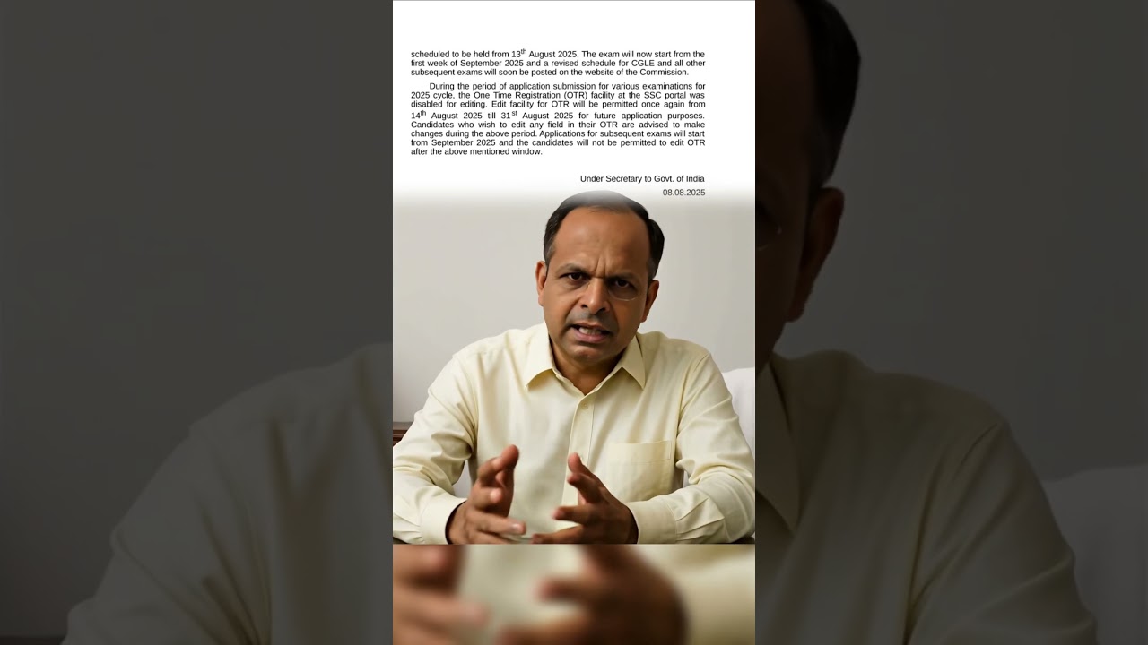 SSC Chairman DOPT Final Message to Aditya Ranjan Sir | Motivation for SSC Aspirants SSC Protest 2025