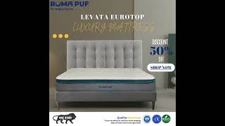 Levata Eurotop Luxury Mattress Roma Puf