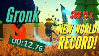 *NEW* World RECORD Muck SPEEDRUN Gronk! (Under 13 Seconds)