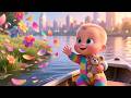 Row Row Boat City Ride 🚤 | Fun Kids Song | Sing Along Adventure