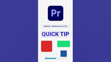 #premierepro Quick Tip - Shortcuts - Cut your Clip