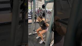 Heels Elevated Smith Machine Squat