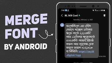 Merge Multiple Font via Android 😍
