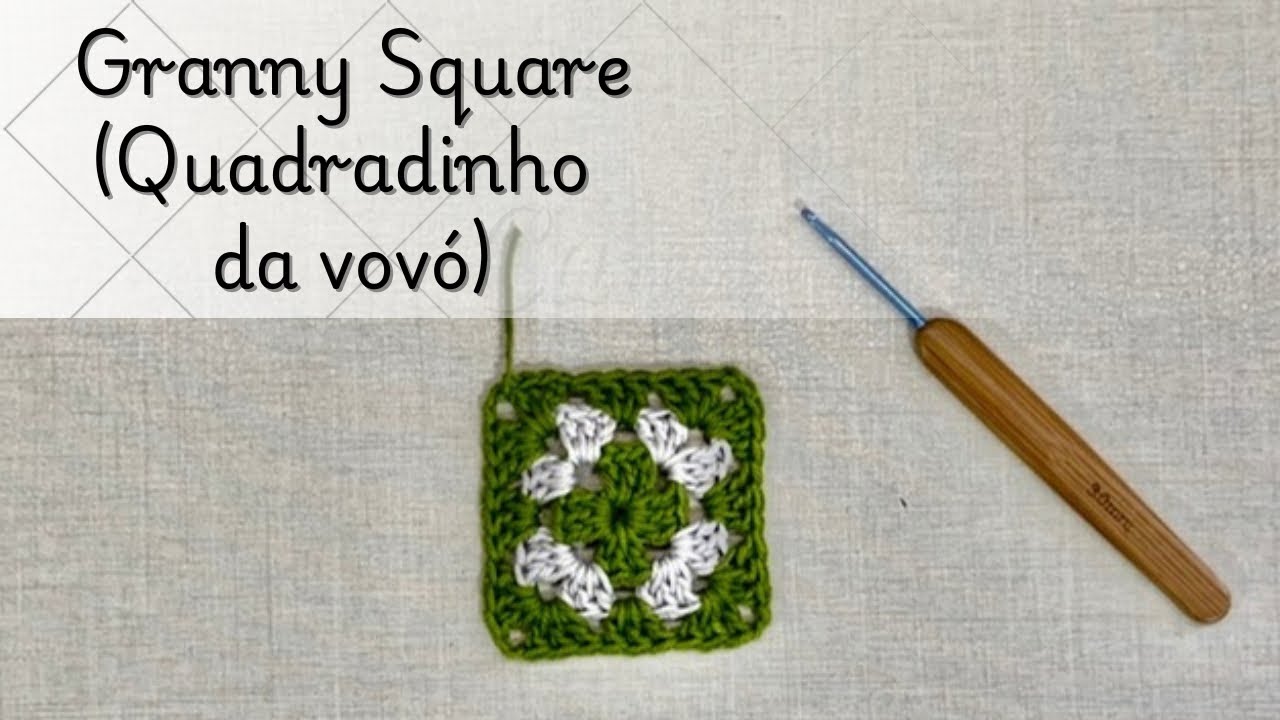 Granny square (Quadradinho da vovó) | Como fazer granny square com troca de cor