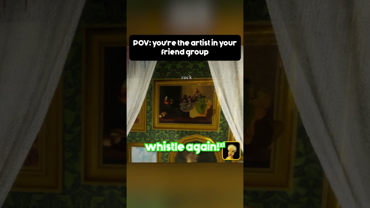 POV: you're the artist in your friend group #shorts #funny #gaming #newgame #mecchachameleon