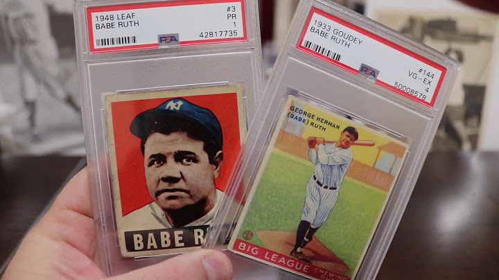 Babe ruth black and white card