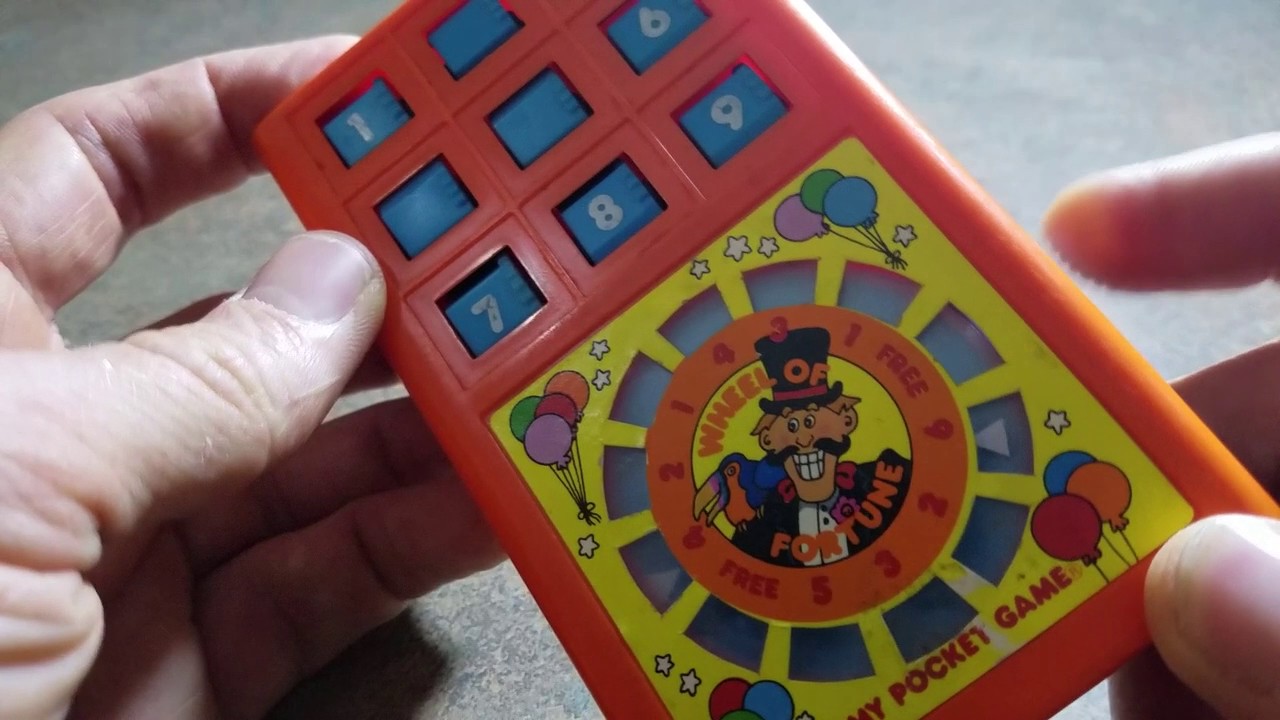 Rare Tomy Pocket Game Wheel Of Fortune Vintage 1984 Handheld YouTube