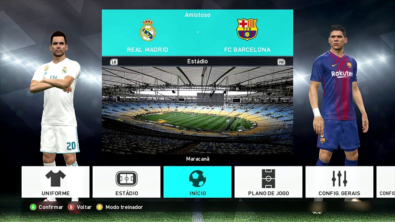 PES 2018 XBOX 360#TESTANDO PARTIDA ALEATORIA ESTADIO BEIRA  