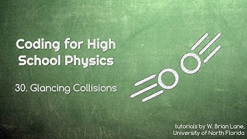 Coding for High School Physics 30 Glancing Collisions