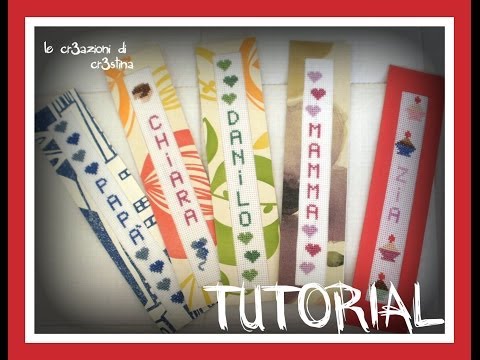 Tutorial Segnalibro al Puntocroce Personalizzabile con Nome - Idea Regalo Festa Mamma/Papà