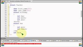 Bangla C programming tutorial  100  Structures and unions (Nested structure 2)