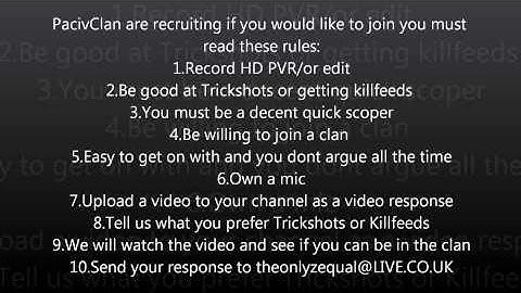 Paciv recruitment video