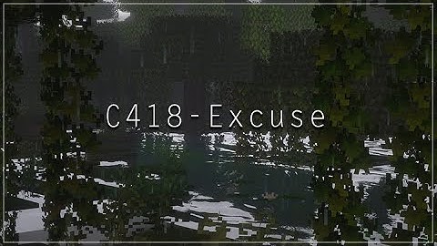 Excuse by C418 with reverb, and rain sounds | Ambient Minecraft