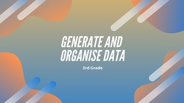#stayhome | Generate and Organise DATA | Module 6 Lessons 1 & 2
