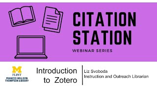 Introduction to Zotero (F24)