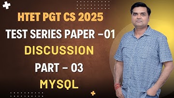 HTET PGT CS 2025 Test Series - 01, Part - 03