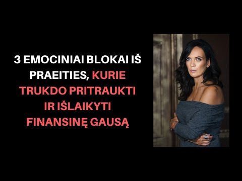 Milda Sabienė - Vebinaras - 3 Blokai iš praeities, kurie neleidžia islaikyti finansinės GAUSOS.