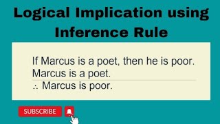 DMS UNIT 2 : Lecture 8| Logical Implication using Rules of Inference