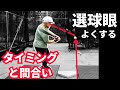 【選球眼の磨き方】ポイントは眼ではなく、タイミングと間合い。ボールの見極めができるようになる指導と練習方法