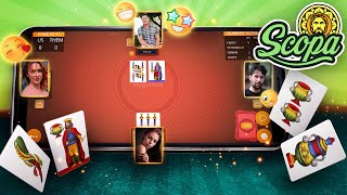 Play Scopa card game online at VIP Games screenshot 2