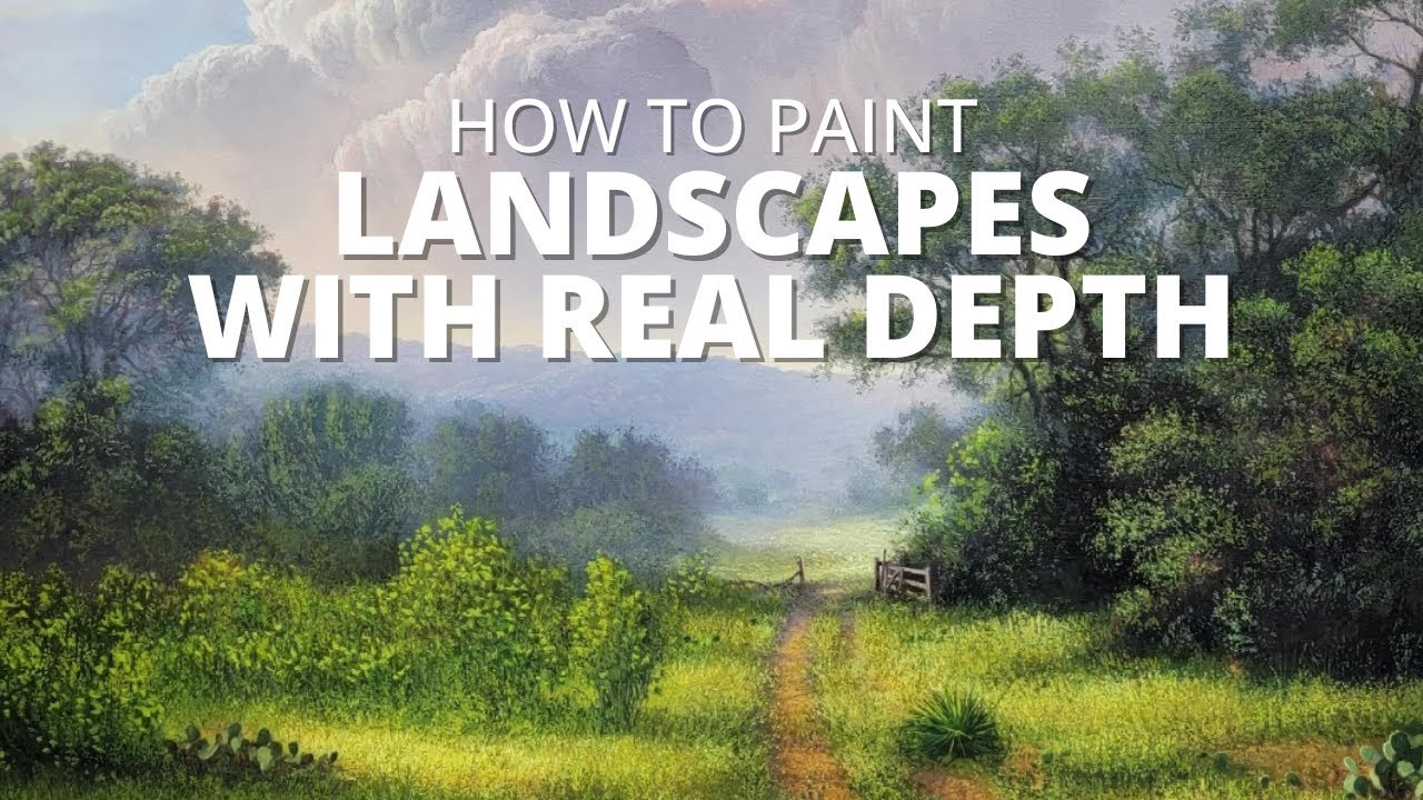How to paint REALISTIC landscapes [Part 3] - YouTube