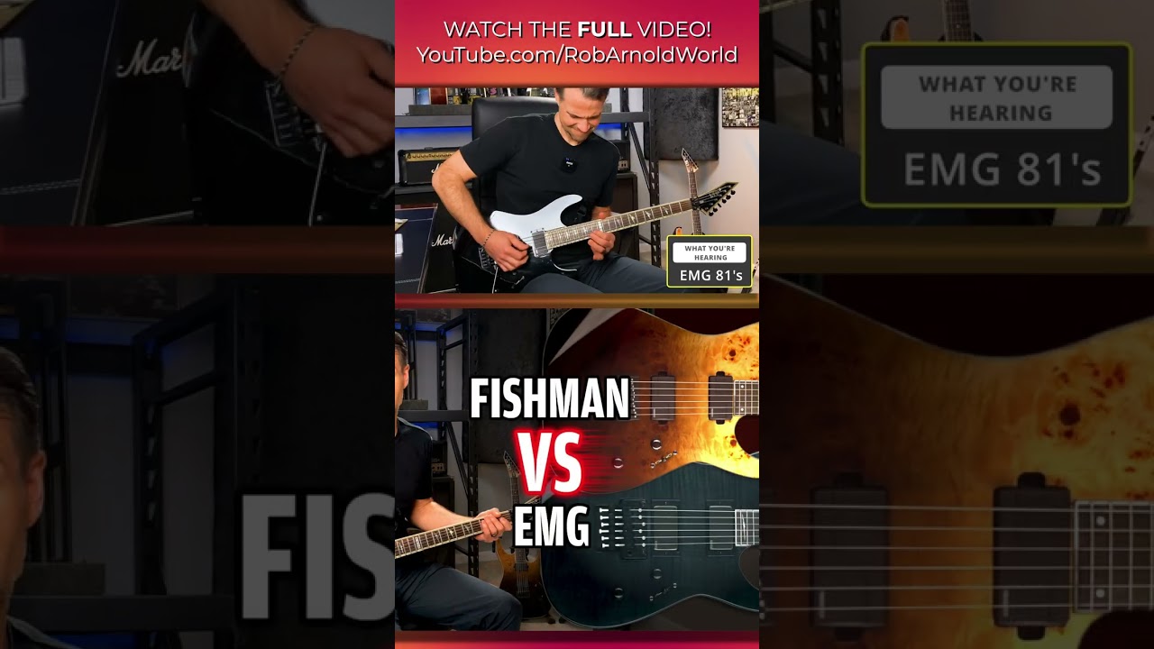🎸EMG/Fishman pickup comparison! 