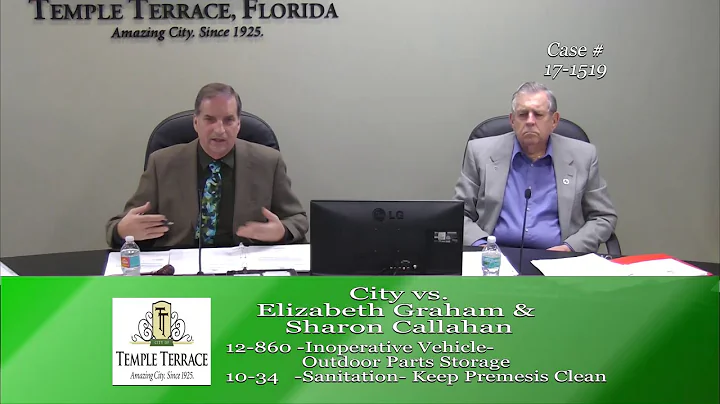 Temple Terrace Municipal Code Enforcement Board 9-13-17