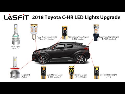 2018 Toyota C-HR - The Whole Set of Lights Upgrade to LED Bulbs