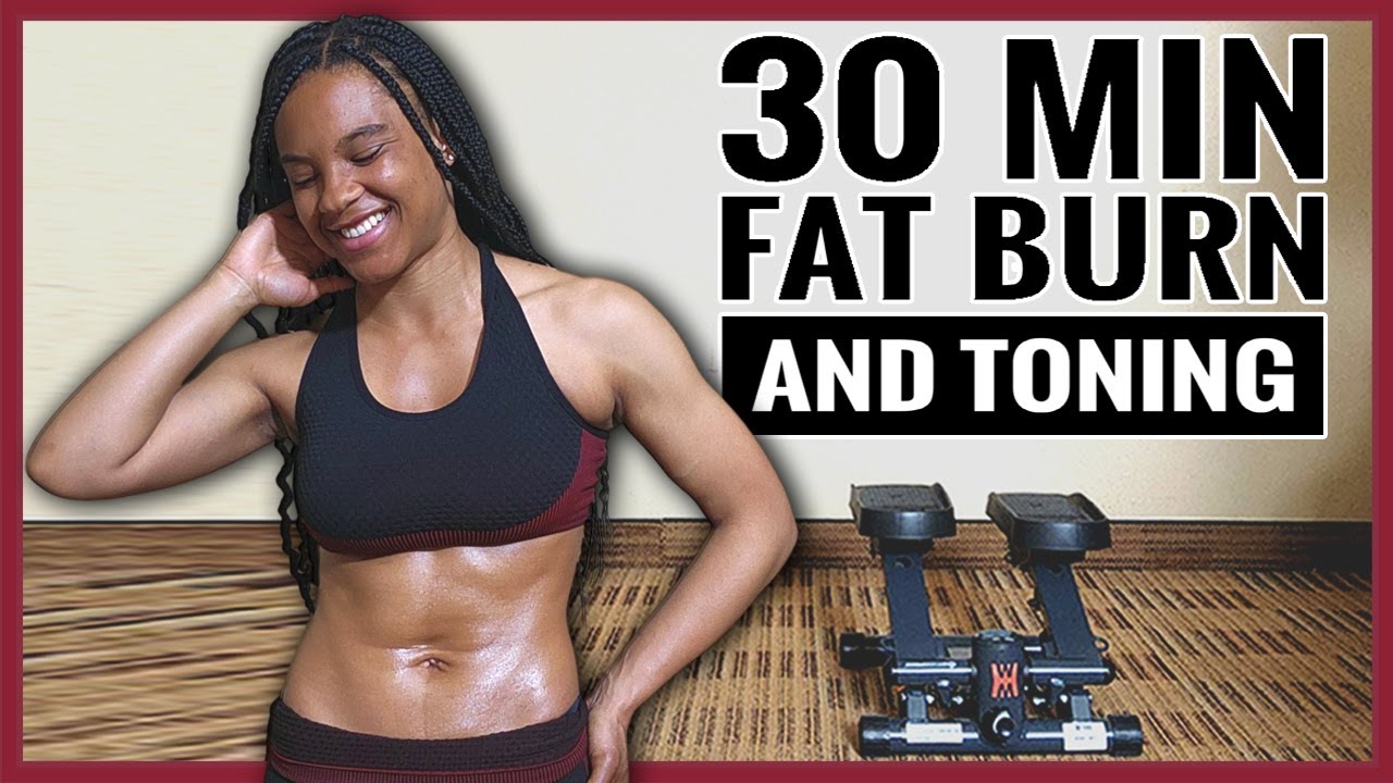 30 Min Mini Stepper Cardio Workout At Home Burn Belly Fat