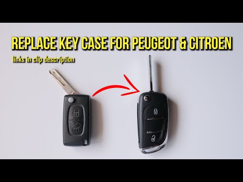 Replace Key Case For Peugeot 207, 307, 308, 407, & Citroen C2, C3, C4, C5, model CE0536