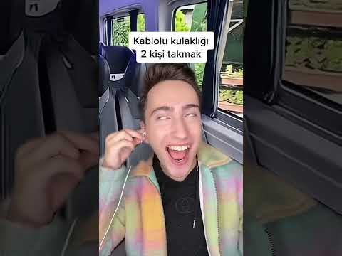 Kablolu kulaklığı 2 kişi takmak - YouTube
