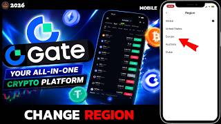 How to Change Region in Gate.io App (2026 Updated Guide)?