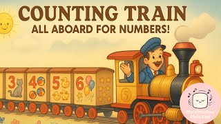 Counting Train: All Aboard for Numbers! | Fun Nursery Rhyme for Toddlers