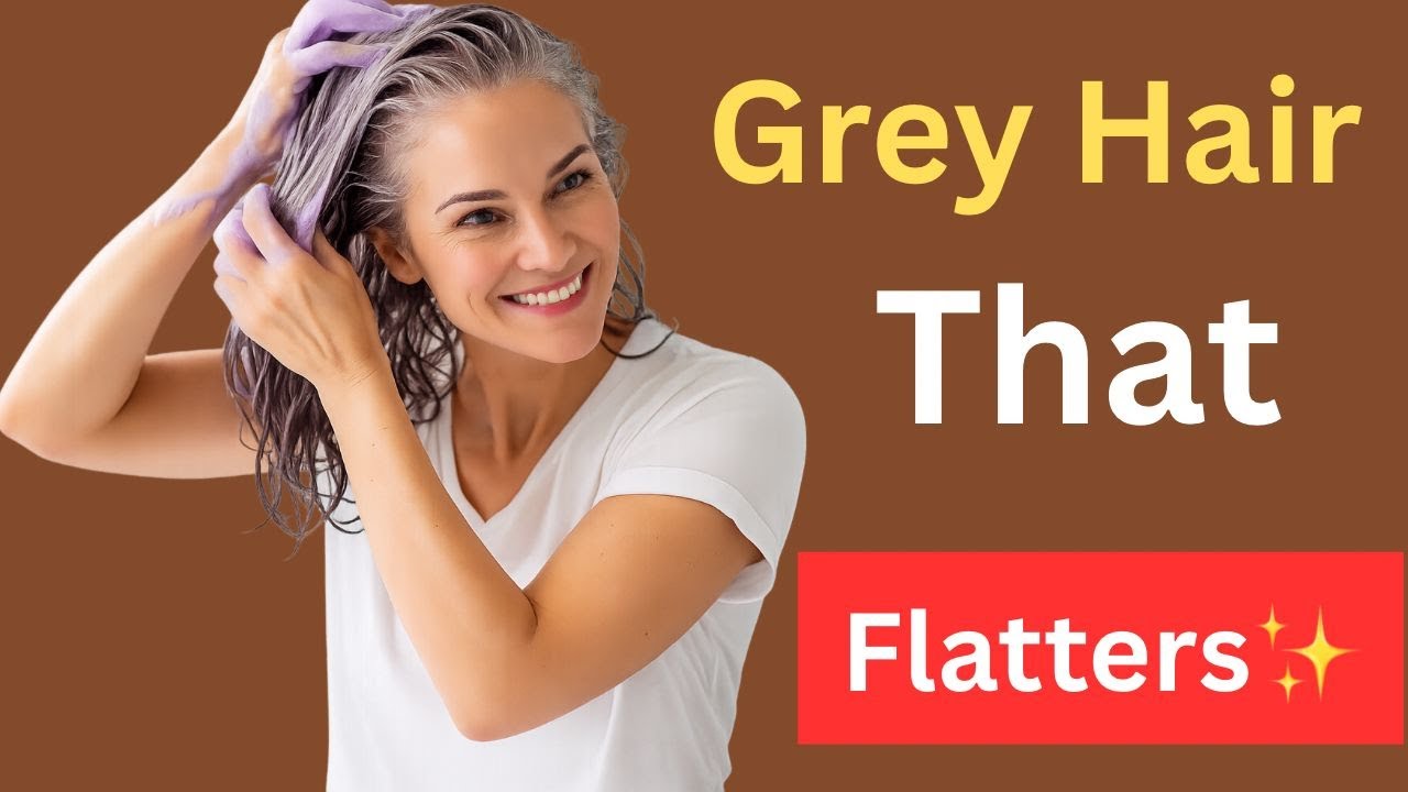 Flattering Hairstyles for Grey Hair: Short Forehead & Round Face Over 50