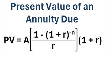 How to Calculate the Present Value of an Annuity Due