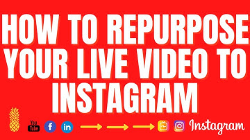 How to repurpose your Live Videos to Instagram TV | IGTV REELS STORIES