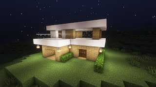 Minecraft : How To Build a Small Modern House