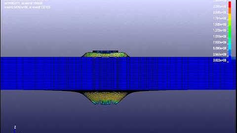 Finite element analysis deformable projectile penetration in armor plate LS DYNA
